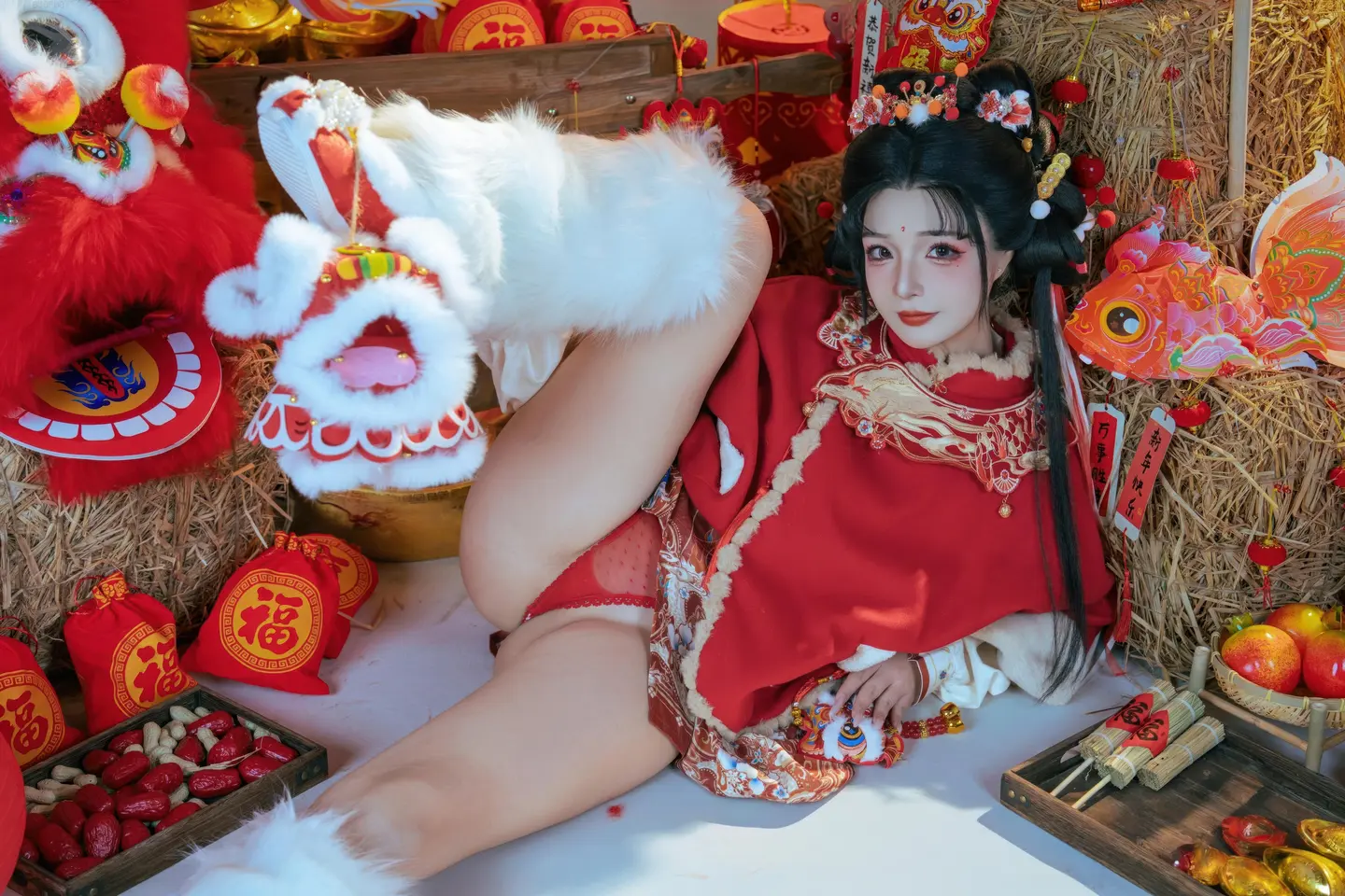 yuuhui玉汇 – NO.159 2026 New Year Special Lion Dancer Girl [131P-2V-2.12G] (131 photos) - Yuuhuiyu Hui (yuuhui玉汇) - Photo 30 of 131