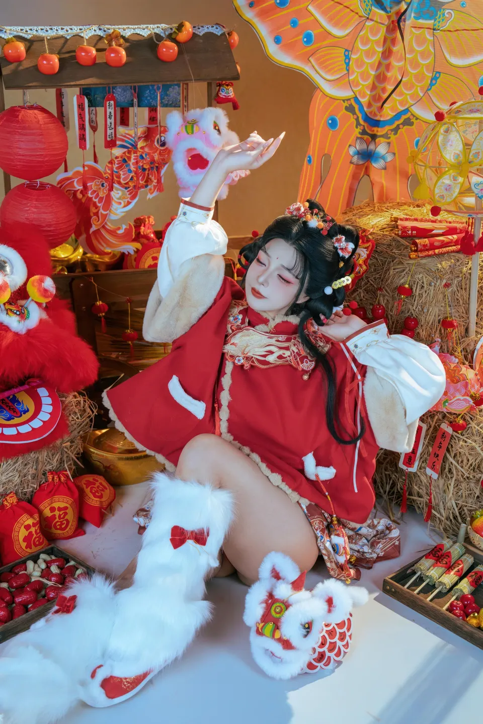 yuuhui玉汇 – NO.159 2026 New Year Special Lion Dancer Girl [131P-2V-2.12G] (131 photos) - Yuuhuiyu Hui (yuuhui玉汇) - Photo 33 of 131