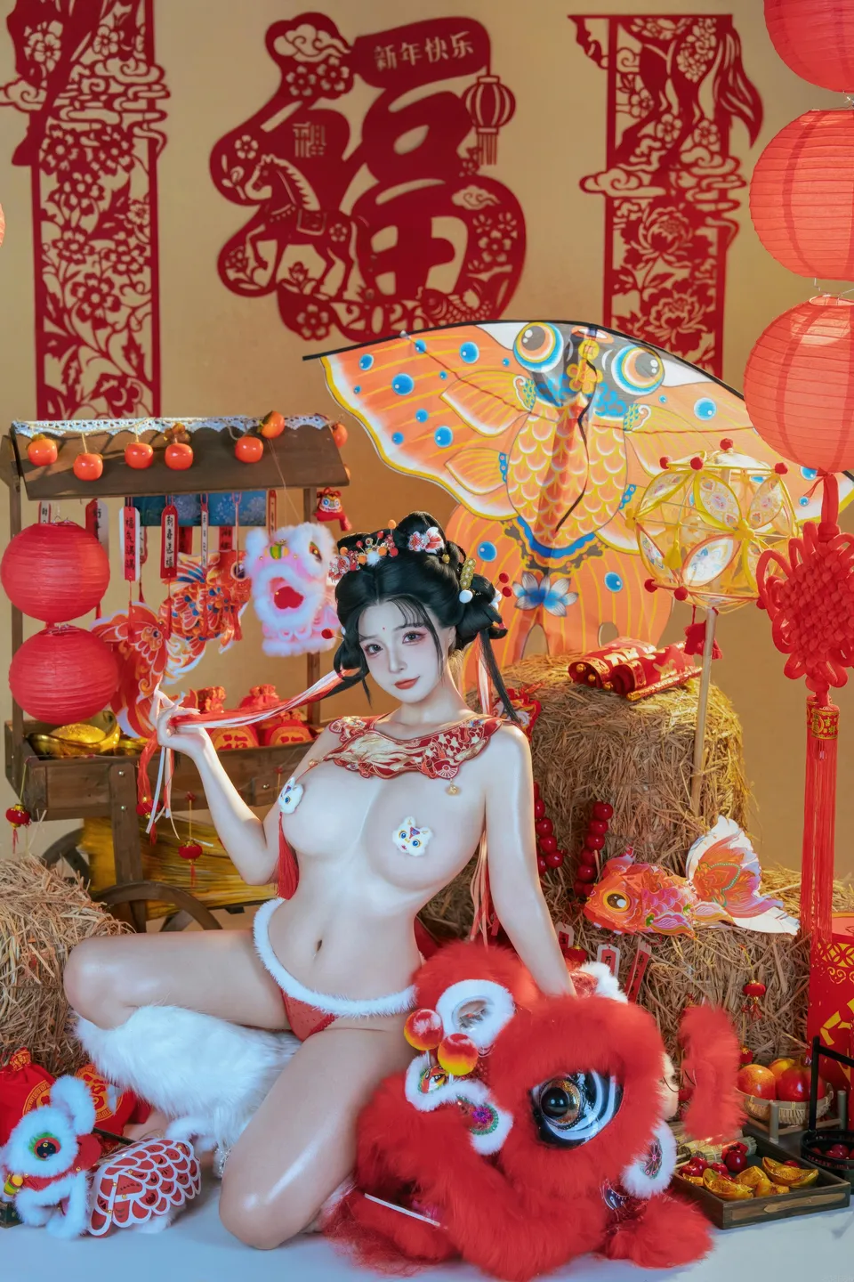 yuuhui玉汇 – NO.159 2026 New Year Special Lion Dancer Girl [131P-2V-2.12G] (131 photos) - Yuuhuiyu Hui (yuuhui玉汇) - Photo 47 of 131