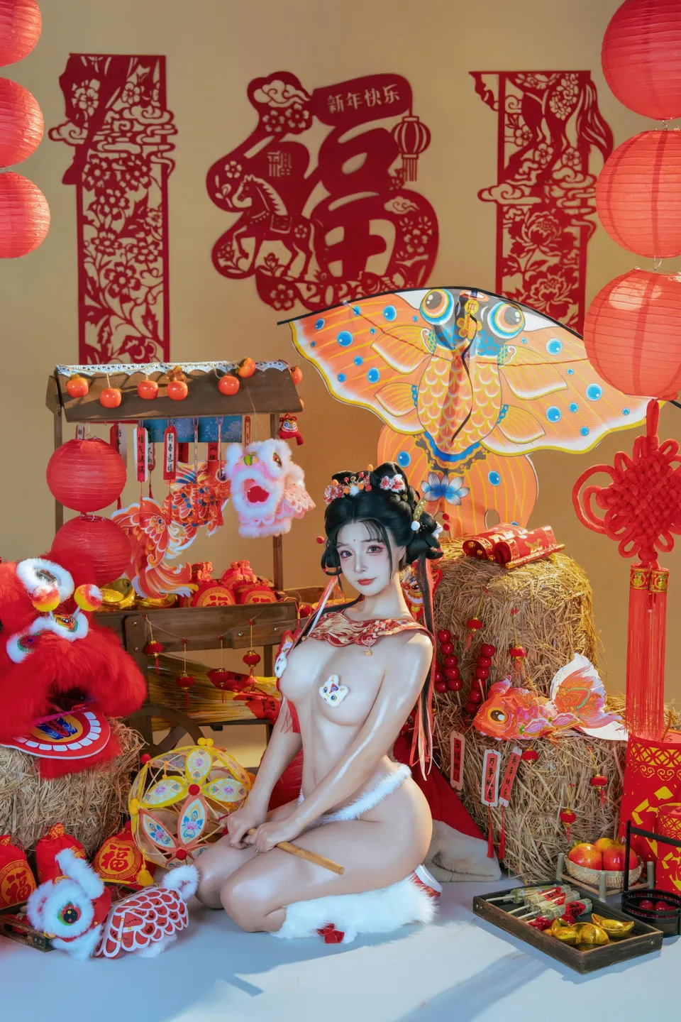 yuuhui玉汇 – NO.159 2026 New Year Special Lion Dancer Girl [131P-2V-2.12G] (131 photos) - Yuuhuiyu Hui (yuuhui玉汇) - Photo 53 of 131