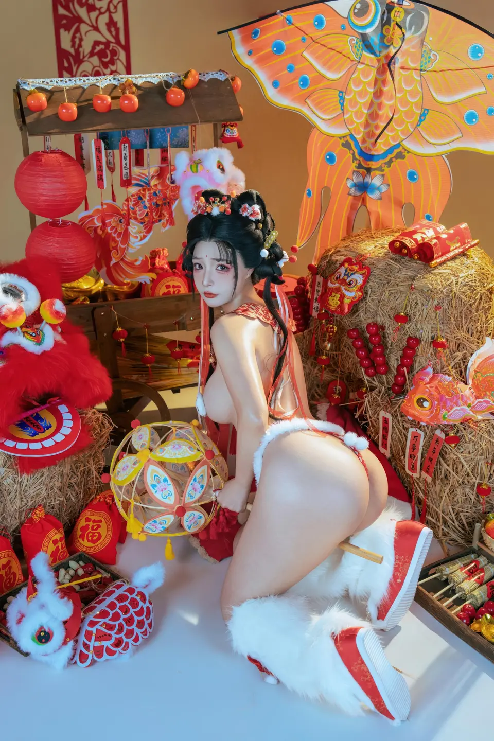 yuuhui玉汇 – NO.159 2026 New Year Special Lion Dancer Girl [131P-2V-2.12G] (131 photos) - Yuuhuiyu Hui (yuuhui玉汇) - Photo 58 of 131