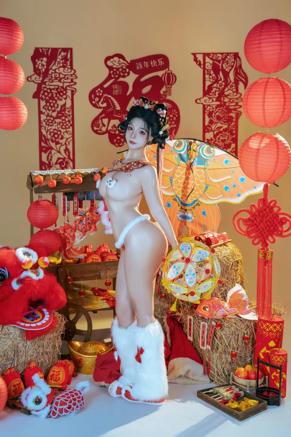 yuuhui玉汇 – NO.159 2026 New Year Special Lion Dancer Girl [131P-2V-2.12G] (131 photos) - Yuuhuiyu Hui (yuuhui玉汇) - Photo 66 of 131