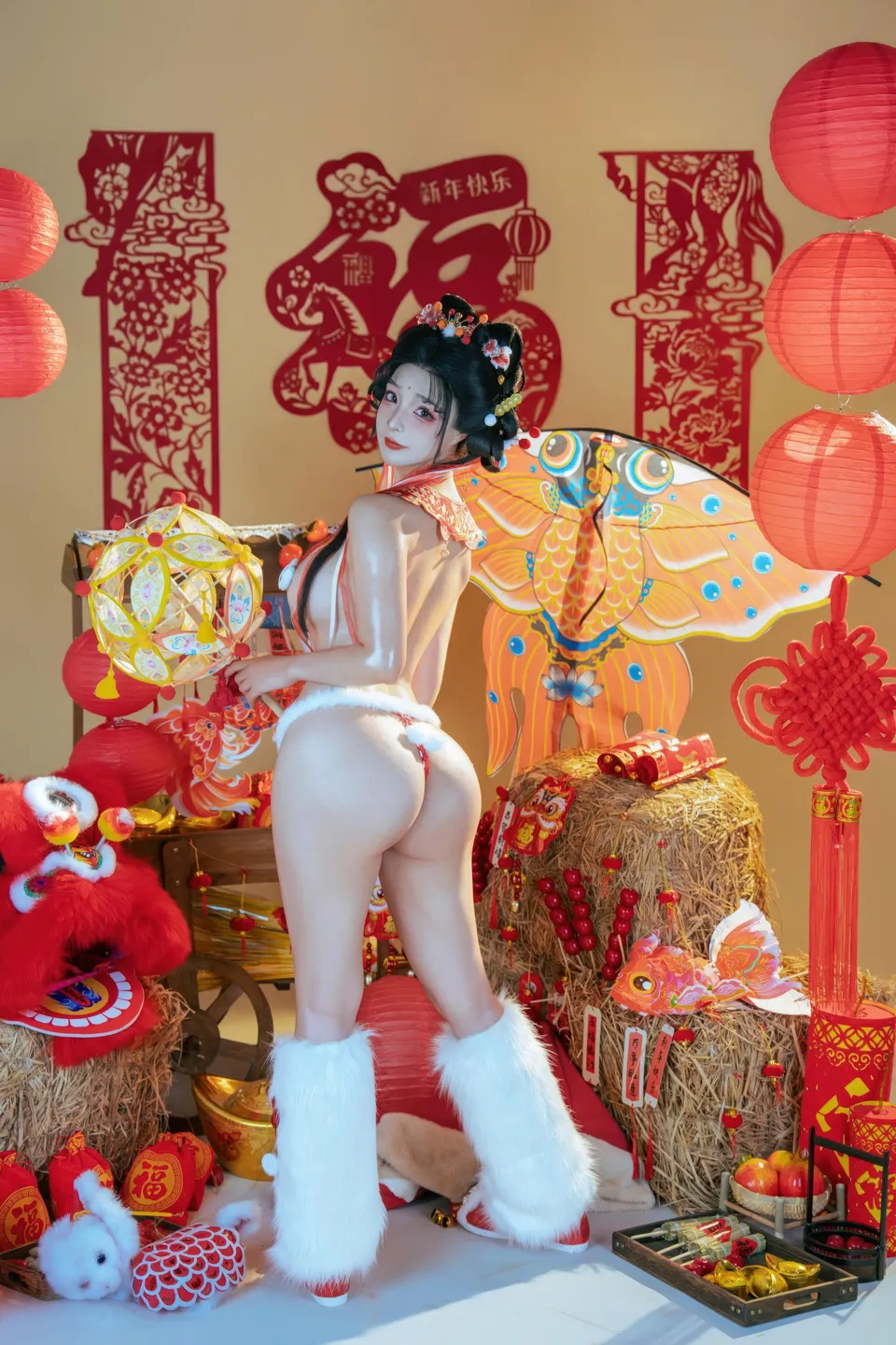 yuuhui玉汇 – NO.159 2026 New Year Special Lion Dancer Girl [131P-2V-2.12G] (131 photos) - Yuuhuiyu Hui (yuuhui玉汇) - Photo 68 of 131