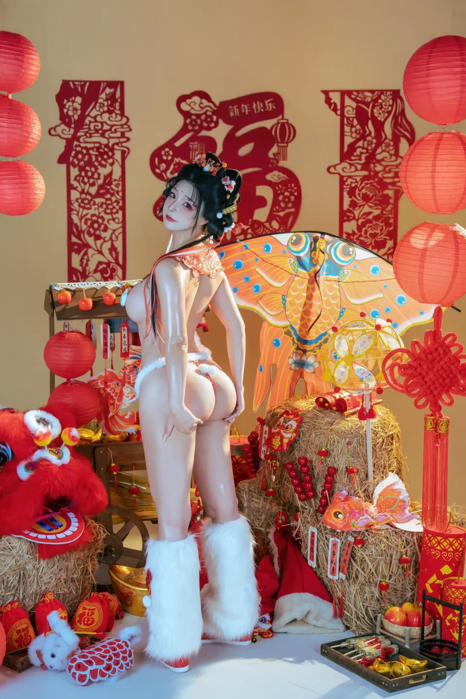 yuuhui玉汇 – NO.159 2026 New Year Special Lion Dancer Girl [131P-2V-2.12G] (131 photos) - Yuuhuiyu Hui (yuuhui玉汇) - Photo 69 of 131