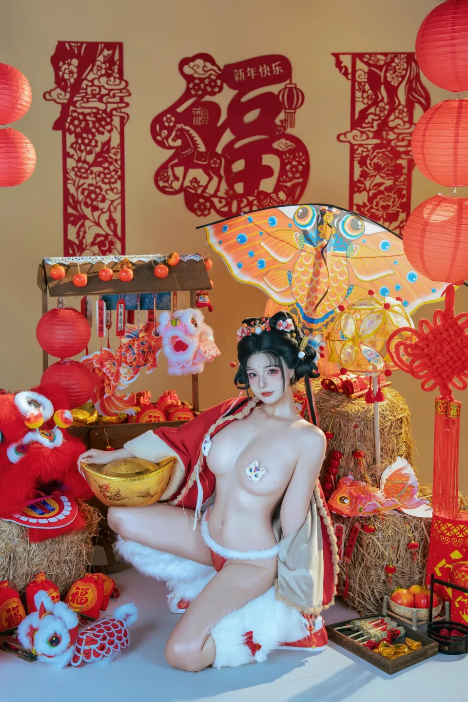 yuuhui玉汇 – NO.159 2026 New Year Special Lion Dancer Girl [131P-2V-2.12G] (131 photos) - Yuuhuiyu Hui (yuuhui玉汇) - Photo 78 of 131