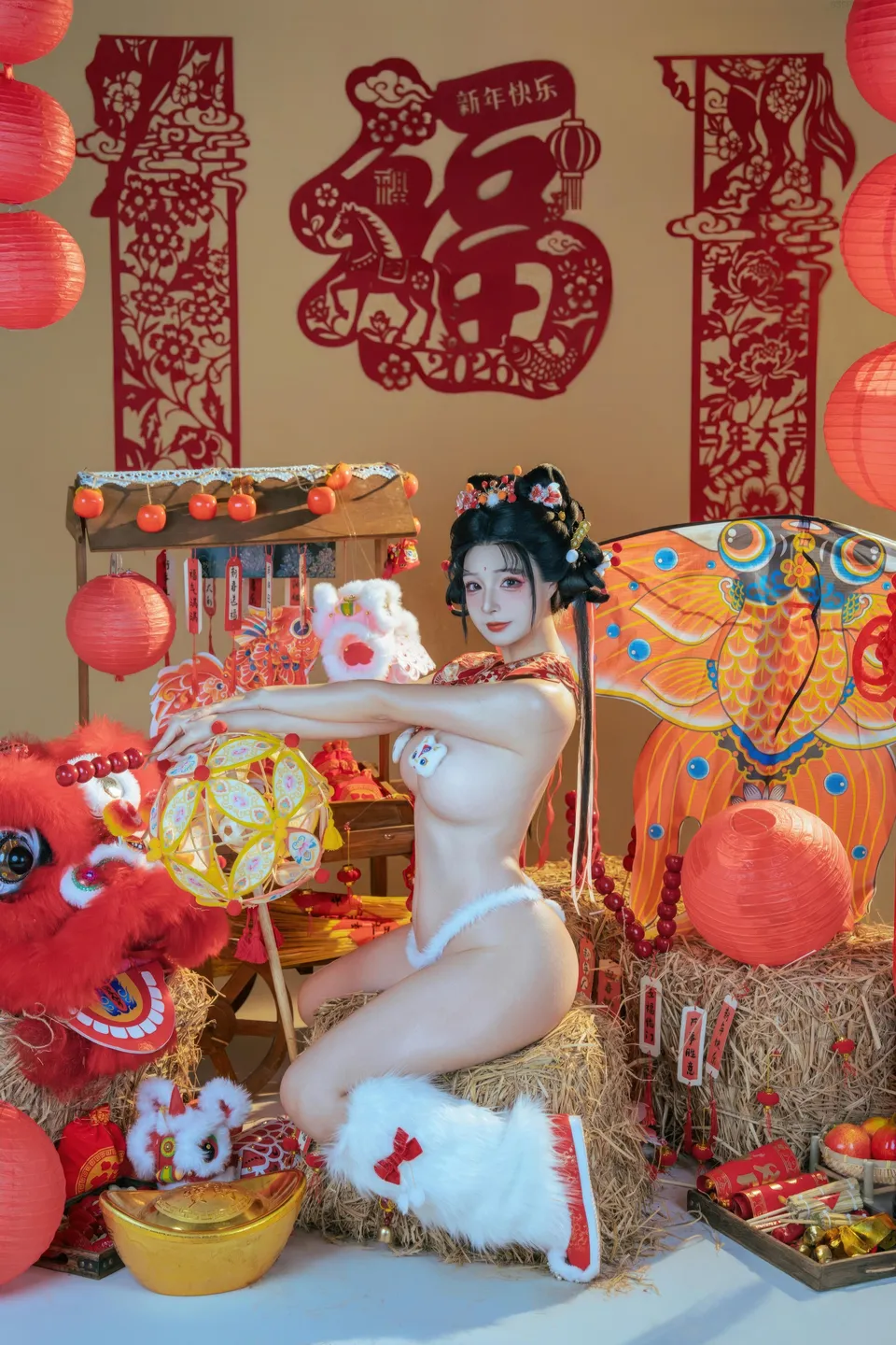 yuuhui玉汇 – NO.159 2026 New Year Special Lion Dancer Girl [131P-2V-2.12G] (131 photos) - Yuuhuiyu Hui (yuuhui玉汇) - Photo 89 of 131