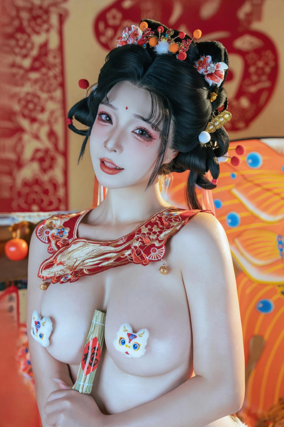 yuuhui玉汇 – NO.159 2026 New Year Special Lion Dancer Girl [131P-2V-2.12G] (131 photos) - Yuuhuiyu Hui (yuuhui玉汇) - Photo 94 of 131