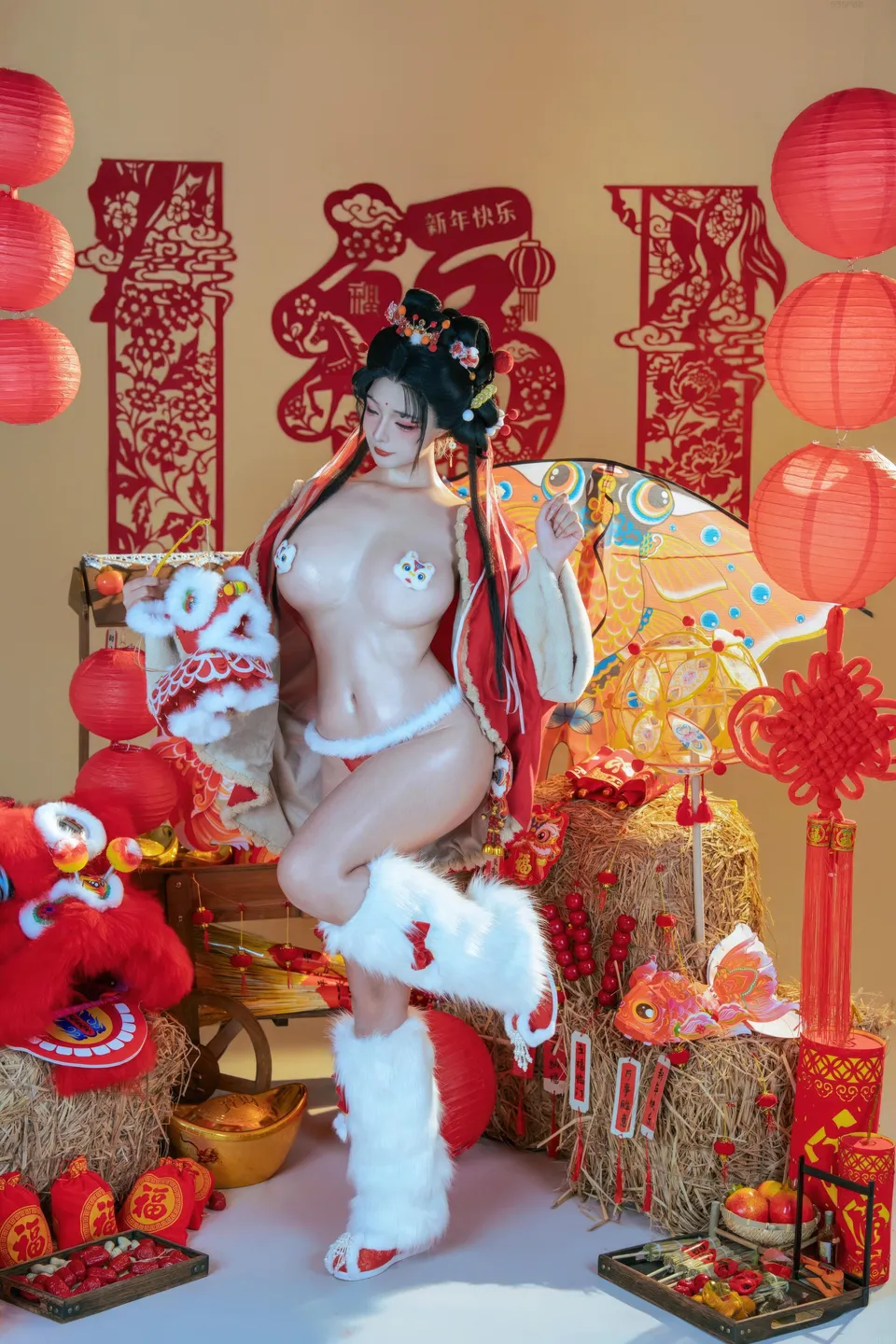 yuuhui玉汇 – NO.159 2026 New Year Special Lion Dancer Girl [131P-2V-2.12G] (131 photos) - Yuuhuiyu Hui (yuuhui玉汇) - Photo 119 of 131