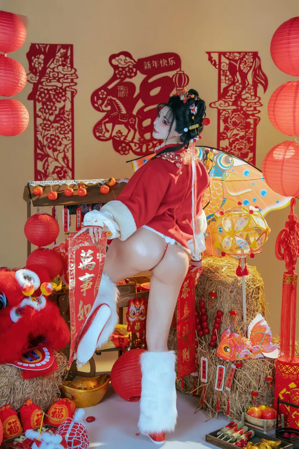 yuuhui玉汇 – NO.159 2026 New Year Special Lion Dancer Girl [131P-2V-2.12G] (131 photos) - Yuuhuiyu Hui (yuuhui玉汇) - Photo 122 of 131