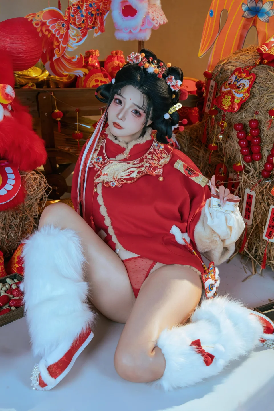 yuuhui玉汇 – NO.159 2026 New Year Special Lion Dancer Girl [131P-2V-2.12G] (131 photos) - Yuuhuiyu Hui (yuuhui玉汇) - Photo 126 of 131