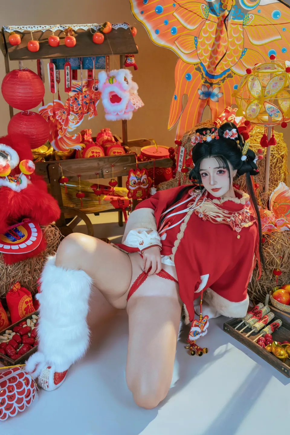 yuuhui玉汇 – NO.159 2026 New Year Special Lion Dancer Girl [131P-2V-2.12G] (131 photos) - Yuuhuiyu Hui (yuuhui玉汇) - Photo 128 of 131